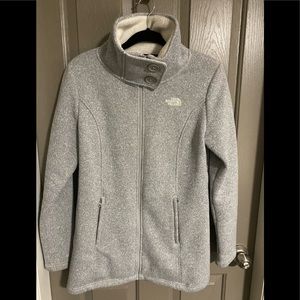 The North Face pile backed jacket.